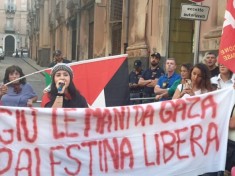Manifestazione pro Palestina all’Aquila