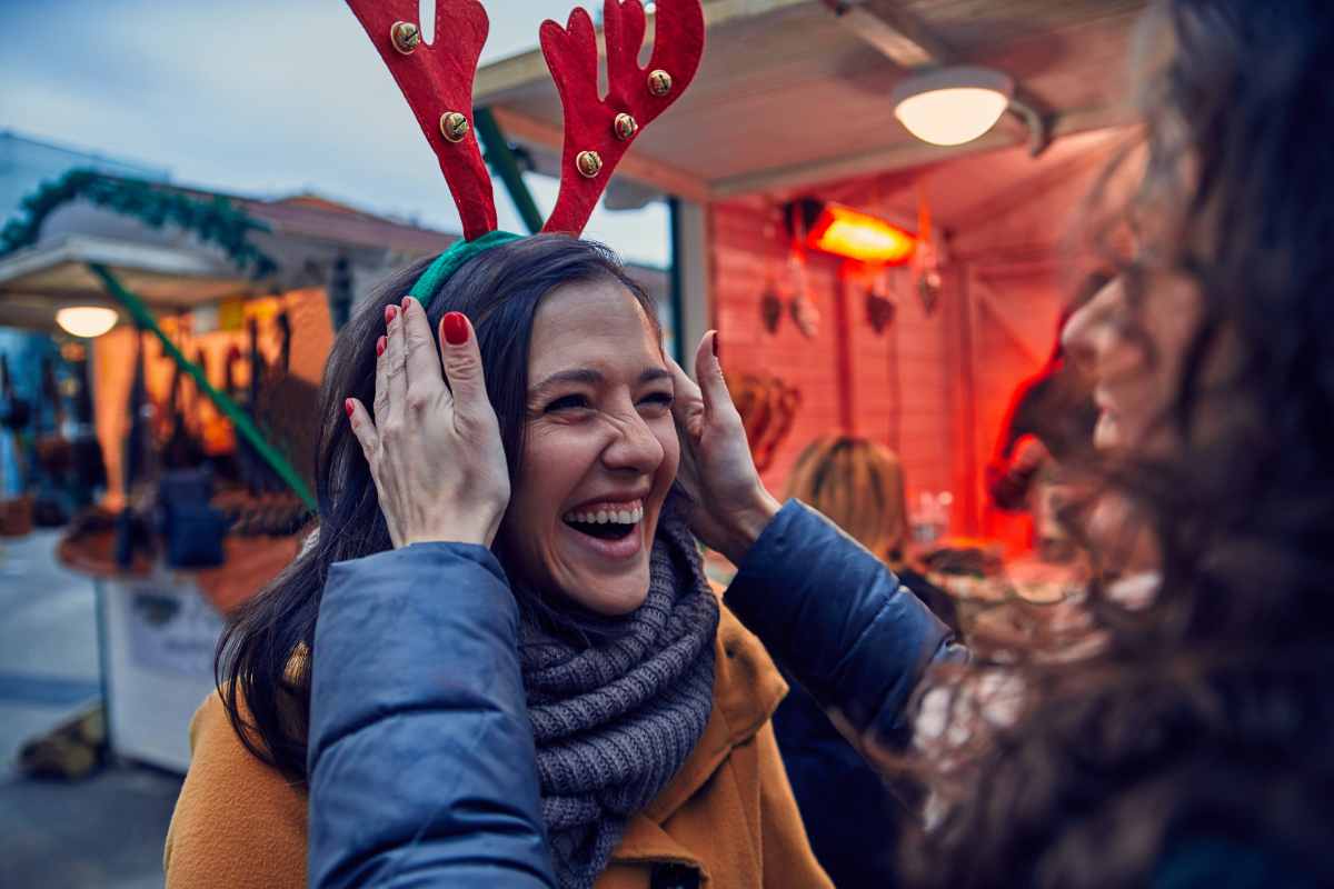 Donna orecchie da renna